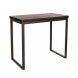 NEVADA - Heigh table 120 cm solid dark brown wood