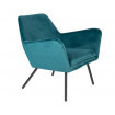 ALABAMA - Cómodo sillón de terciopelo azul