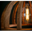 Lámpara colgante de madera natural