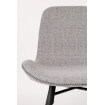 Chaise repas Design curve grise